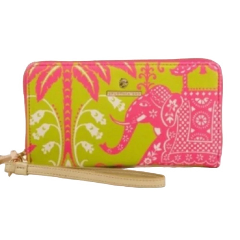 Spartina Retreat Elephant print wristlet